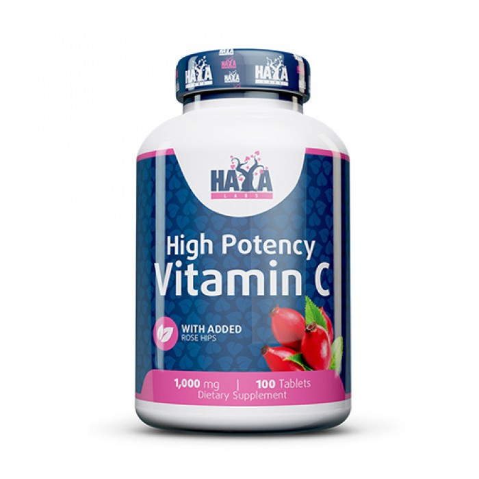 Haya Labs - High Potency Vitamin C with Rose Hips 1000mg / 100 tab